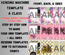 Load image into Gallery viewer, Vending Machine Template & Tutorial Video - All Sides