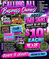 Yard sign bulk deal