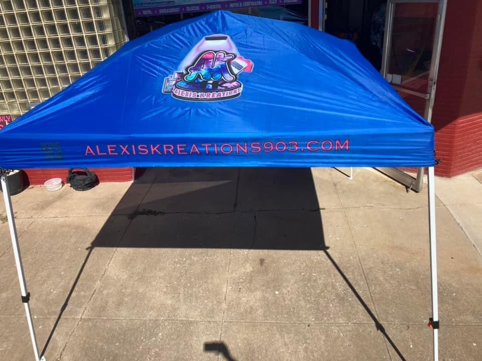 Custom Tent Canopy & 8x8 Backdrop