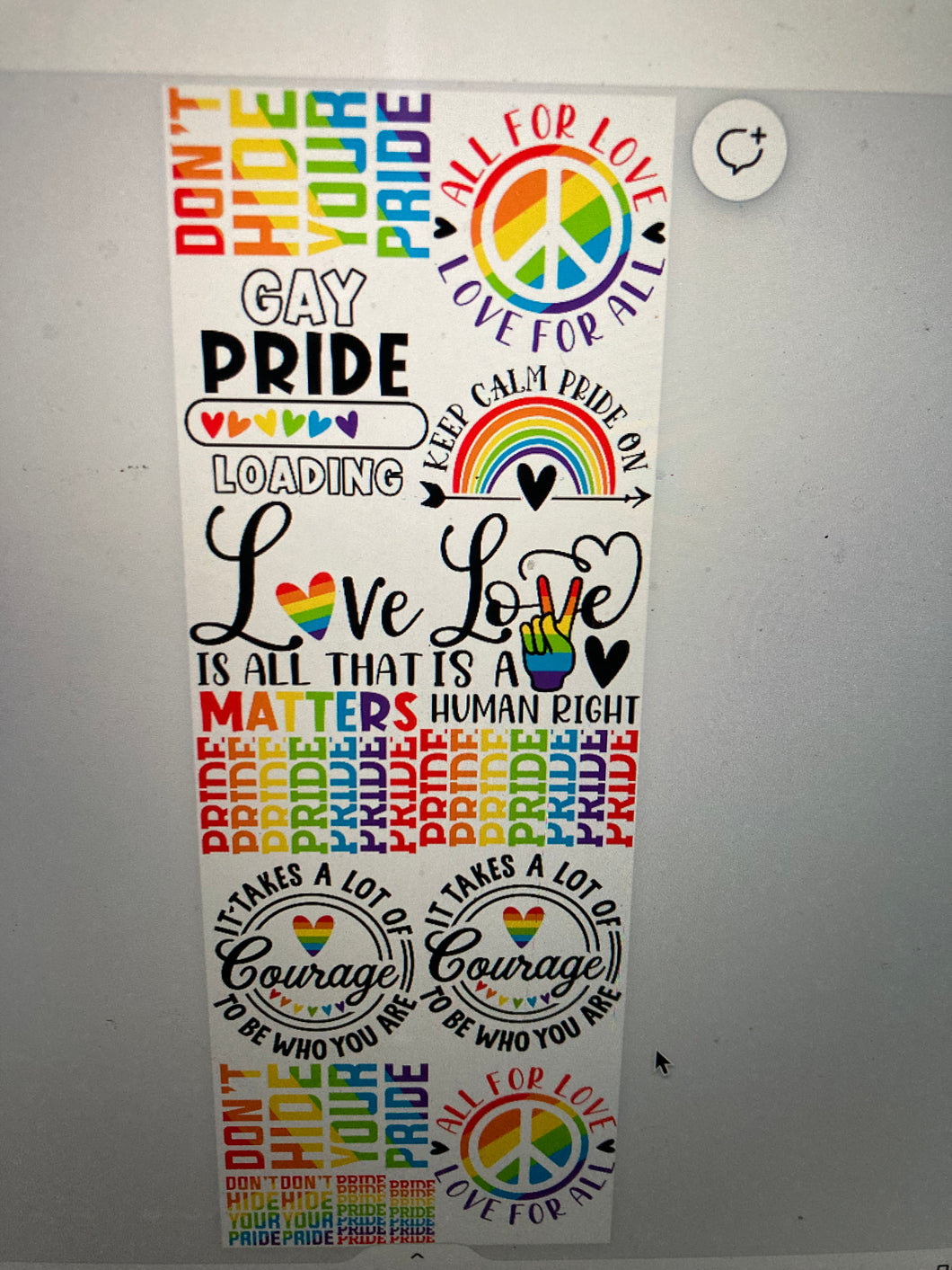 Pride Gang Sheet