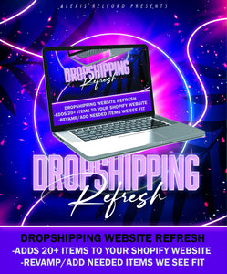 Dropshipping Refresh Website Package